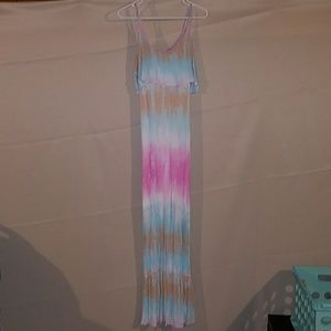Tie dye maxi dress